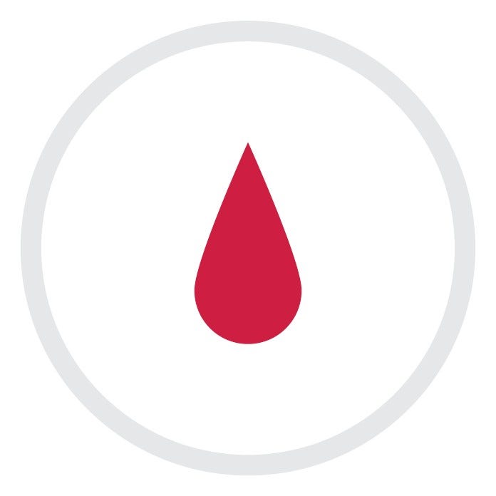red drop of blood
