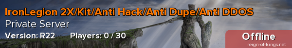 IronLegion 2X/Kit/Anti Hack/Anti Dupe/Anti DDOS